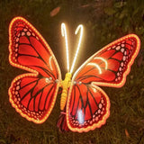 40cm 60cm of LED Outdoor Simulation Dynamic Static Butterfly Lights Holiday Party Decorations Butterflies Dynamic Insect Lights