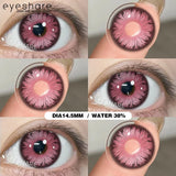New Purple Color Contact Lenses for Eyes Anime Purple Eyes Contacts Lenses Colorful Makeup Eyes Lenses Yearly 2pcs/pair
