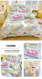 Washed Cotton Pink Duvet Cover Girl Room Decor Breathable Comforter Cover with 2 Pillowcases Bed Linens Bedding Set Home Textile