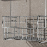 Hanging Organizer Bathroom Shelf Shower Basket With Hooks Storage Shelf No Drilling Shower Rack For Shower Faucet Or Cross Bar