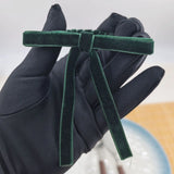 6pcs Red&Green Bow Christmas Napkin Rings Chic Velvet Bowknot for Xmas Dinner Parties Holiday Wedding Home Napkin Holders