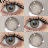 Colored Contact Makeup Natural Brown Eye Lenses Lovesick Series Cosmetics Gray Lenses Woman Makeup Green Beauty Contacts