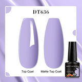 7ml Rubber Base Nail Gel Polish Nude Milky White DIY Nail Art Soak Off Gel Polish Semi Permanent Painting UV Vernis