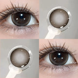 2PCS New Fashion Contact Lenses Beauty Colorld Contact for Eyes Makeup Brown Lenses Cosmetics Grey Eyes Lenses Yearly
