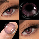 1pair Brown Color Contact Lenses Gray Fashion Lenses Brown Colored Lens Gray Beauty Pupils purple Softlenses eye makeup