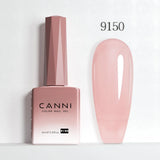 Nail Gel Polish HEMA FREE Translucent Jelly Gel Varnish Semi Transparent Super Glossy Ultra Consistency Round Shape Brush