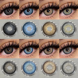 1 Pair Black Color Contact Lenses for Eyes 14.5mm Fashion Contact Lenses Brown Natural Contact Lenses Gray Soft Lens