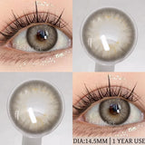 NEW 1Pair Natural Colored Contact Lenses For Eyes Beauty pupillents Grey Pupils Brown Contacts New Cosmetic Eyes Makeup