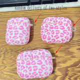 Simple and cute Pink leopard print Suitable For AirPods 3 2 1 Pro2 Pro Film Soft Case Headphone Cover Protective Cover
