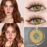 Contact Lenses 2 PCS For Eyes LUCIFER Blue Cosmetic Contacts Lenses  Beautiful  Yearly Color Contacted Natural Lenses