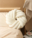 Pillow with Three Strands of Rope Tied To A Ball Circular Sofa Armchair Lazy Seat Cushion Office Cushion Futon Office Cushion