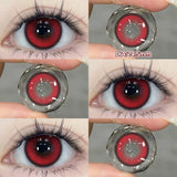 2pcs/pair Cyber Series Halloween Colored Contact Lenses for Makeup Eyes Big Pupils Red Contact Lenses Brown Lens Myopia