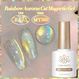 10ml Cat Magnetic Gel Sparkling Ultra Gold Glitter Soak Off UV LED Gel Nail Art Varnish Manicure Valentine's Day