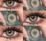 2pcs Natural Color Contact Lenses For Eyes Pattaya Green Lenses Blue Eye Contacts Lens Gray Beauty Pupils Yearly Use