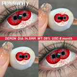 1 Pair Cosplay Contact Lenses for Eyes Anime Crazy Cosplay Contact Lens for Halloween 6 Months Cosmetics Lens