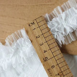 White Lace Lace Ribbons Accessories Lace Trim Handmade DIY Extended Clothes Pleated Sewing Decorative Fabric Skirt Hem Fabric