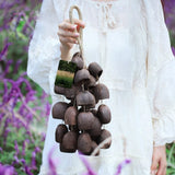 Natural Fruit Shell Hand Bell Sound Healing Instruments For Yoga Meditation Sound Healing Sound Closest to Flowing Water