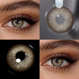 Unspoken Brown Yearly Disposable Colored Contacts Lenses for Eyes Daily Dating Makeup 14.2mm Soft Cosmetic Beauty Lens