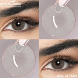 Blue Contact Lenses Colored Contacts for Eyes 1 pair Brown Eye Lenses Gray Lenses Yearly Cosmetic Makeup Eye Contacts