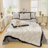 new skin-friendly washed cotton summer quilt printing air conditioner quilt summer cool quilt machine wash single double