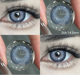 1 Pair Colored Contact Lenses for Eyes Blue Contacts Lenses Green Eye Contacts Beauty Cosmetics Gray Pupils Yearly Use