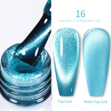Auroras Cat Magnetic Gel Nail Polish Reflective Sparkling Glitter Semi Permanent Nail Art Soak Off LED UV Gel Varnis