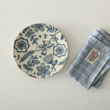 3D Relief Blue Bird & Flower Ceramic Plate - Elegant Breakfast/Dessert Flat Dish with Floral Motifs for Home & Catering Gift