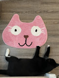 Funny Tufting Cat Bathroom Mat Soft Bathmat Floor Pad Living Area Carpet Anti-slip Cartoon Rug Aesthetic Home Room Decor 50x60cm