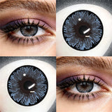 Colored Contact Lenses Big Eye Girl Black Blue Brown Coffee Color Contacts Eye Lens Eyes Half Year 2Pcs
