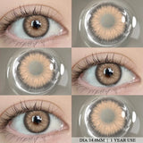 2 Pcs Colored Contact Lenses for Gray Eye Lenses Natural Gray Contact Lens Blue Contact Yearly Fashion Green Pupils