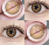 2Pcs Basic Color Natural Contacts Lenses Soft Naturally Colored Cosmetics Black Brown Beautiful Pupil Contacts Lenses