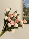 Ins Style Artificial Flower Rose Style French Dried Flowers Fake Flower Decora Ornaments Hand Holding Flower Photography Props