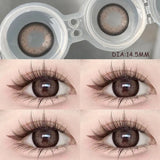 2PCS Nature Colored Contact  Lenses Brown Eyes Korea Makeup Beauty Pupil  Lens