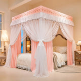 Shading Bed Curtain Canopy for Girl Room Palace Mosquito Net with Frame Romanticbedroom Decoration Four Season