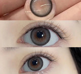 2pcs Natural Grey Contact Lenses with Diopters Cosmetic Contact Lens Yearly Beautiful Pupil Contact Lenses Free Shipping