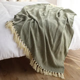 Retro Geometric Throw Blanket Knitted Home Decoration Hotel Classic Bed Cover Nordic Luxury Sofa Blanket Bedspread On The Bed