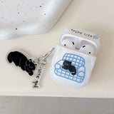 Sofa cat case For Apple Airpods 4 cute headphone accessories Air Pod 1/2 Airpods 3 pro pro2 cover with pendant airpods4 case