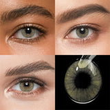 Eye Eyes Color Contacts Colored Contact Lenses Lens Natural Beauty Cosmetic Amber Daily 2Pcs 6 Months Half Year Use