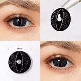 17MM Color Halloween Contact Lenses For Eye Green Cat‘s Eye Red Blue Lenses Cosplay Contact Lenses Eyes Beauty Makeup