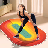 Skipping Rope Yoga Mat, Rainbow, Sports, Home, Shock-Absorbing, Floor Mats, Fitness, Non-Slip Carpet, Thickened, Silent