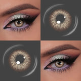Small Pupil Blue Brown Colored Contact Lenses 1 Pair Natural Fashion Eye Color Contacts Beauty Makeup Cosmetic Lenses
