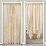 Bedroom Door Curtain French Style Lace Door Drape for Balcony And Bay Window White Girl's Decorative Partition Curtain