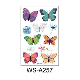 Butterfly Skin Tattoo Sticker False Tattoo Temporary Body Arm Face Makeup Tattoo Removable Butterfly Pattern Sticker for Childre