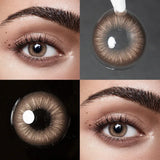 Small Pupil Blue Brown Colored Contact Lenses 1 Pair Natural Fashion Eye Color Contacts Beauty Makeup Cosmetic Lenses