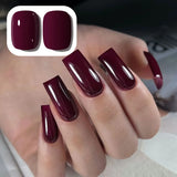 Gel Nail Polish Single Bottle - Long-Lasting Glossy Cherry Red, High Saturation Shine, 15ml Per Bottle, Gentle Formula, Does Not Damage Nails,