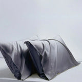 2Pcs Pillowcases 100% Bamboo Fiber Cooling Anti-bacterial Solid Color Hotel Home Summer Envelope Style Pillow Covers 50x75cm