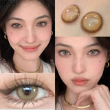 Color Contact Lenses with Diopters Korean Eye Contacts Lenses Colorcon Black Lenses High Quality Natural Optical Lenses