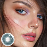 Colored Pupils 1Pair Contact Lenses for Eyes Brown Eye Lenses Green Contact Lenses Fashion Gray Makeup Lenses 1Year