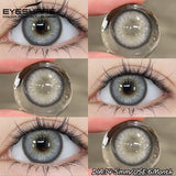 1 Pair Color Contact Lenses for Eyes fashion Color Eye Lens Brown Eye Lenses  Gray Pupils Lens Yearly soft lenses