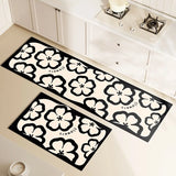 Ikeehome  Washable Non-slip Kitchen Mat for Floor Long Strip Runner Kitchen Carpet Oil-proof Waterproof Mats Home Decoration